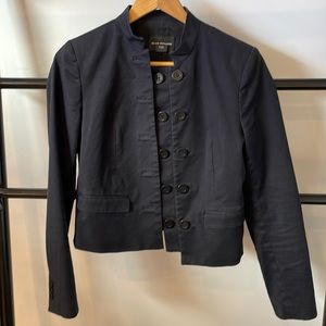 Club Monaco size 6 navy lined cotton canvas jacket